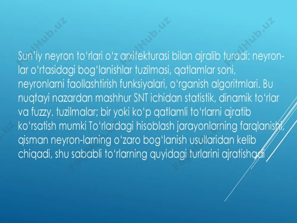 sun'iy neyron to'rlari - Page 5