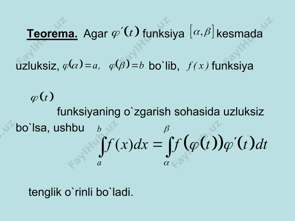 aniq integrallar - Page 4