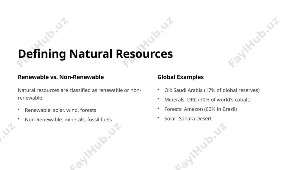 . 3 diversification ecotourism and sustainable agriculture. 4 carbon neutrality target net-zero emissions by 2050. 9 conclusion natural resources can drive economic growth. sustainable management is crucial. good governance and diversification are key. the energy transition offers opportunities. inclusive, sustainable development requires responsible stewardship. 10 image1.png image2.png image3.png image4.png image5.png image6.png image7.png image8.png image9.png image10.png image11.png image12.png image13.png image14.png image15.png image16.png image17.png image18.png image19.png image20.png