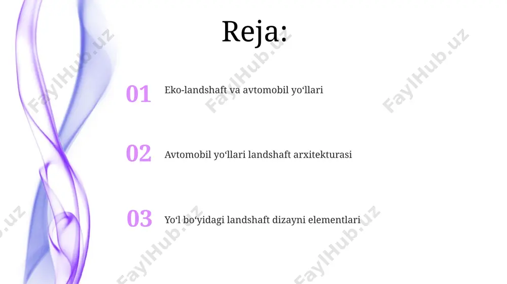 oʻllari landshaft arxitekturasining asosiy tamoyillari yoʻlning gorizontal va vertikal loyihalashda, masalan, 15 gradusdan ortiq qiyaliklarda, suv oqimini tartibga soluvchi drenaj tizimlari va yerning eroziyasini oldini oluvchi texnologiyalar qoʻllaniladi, xorazm viloyatining qumli hududlarida bu ayniqsa muhimdir. avtomobil yoʻllari landshaft arxitekturasida 30% dan ortiq yashil maydonlarni yaratish, masalan, toshkent kabi yirik shaharlarda havoni tozalash va shovqin darajasini pasaytirishda muhim rol oʻynaydi. avtomobil yoʻllarining ekologik jihatlari yoʻl qurilishi jarayonida chiqadigan shovqin ifloslanishi 80 db dan oshib ketishi, atrofdagi 500 metr masofada yashovchi aholining salomatligiga salbiy taʼsir koʻrsatishi mumkin. avtomobil yoʻllari qurilishi natijasida 100 ga yaqin turdagi oʻsimliklarning yoʻqolishi kuzatilgan, xususan, samarqand viloyatida 25% ga yaqin bioxilma-xillik kamaygan. kelajakdagi istiqbollar va taraqqiyot yoʻnalishlari yevropa ittifoqi mamlakatlarida 2030-yilga qadar avtomobil yoʻllari atrofida kamida 10 million daraxt ekish dasturlari amalga oshiriladi, bu esa karbon emissiyasini kamaytirish va shahar iqlimiga ijobiy taʼsir koʻrsatadi. aqshning kaliforniya shtati kabi qurgʻoqchil hududlarda suv tejaydigan va chidamli oʻsimliklardan foydalanish orqali 20% …
