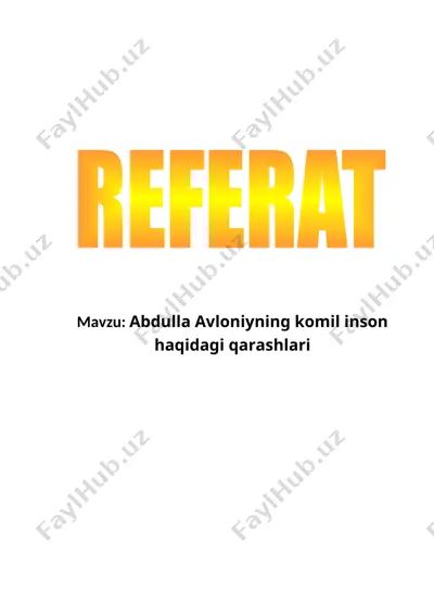 komil inson haqida — DOCX