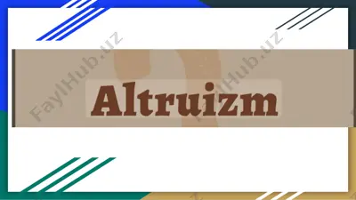 altruizm — PDF