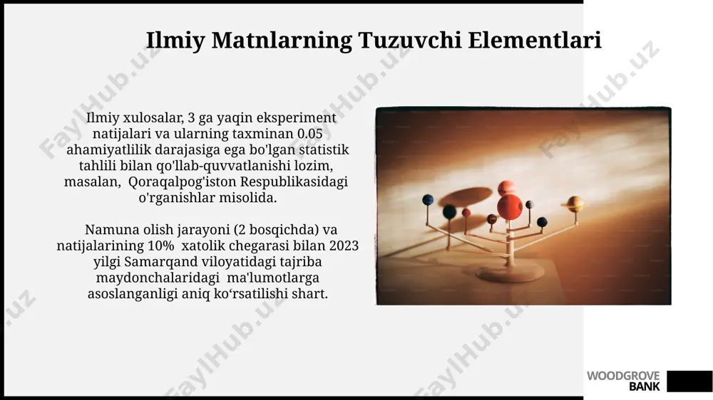 dalillar, ob'ektlar, jarayonlar va xulosalarning taqdim etilishi - Page 4