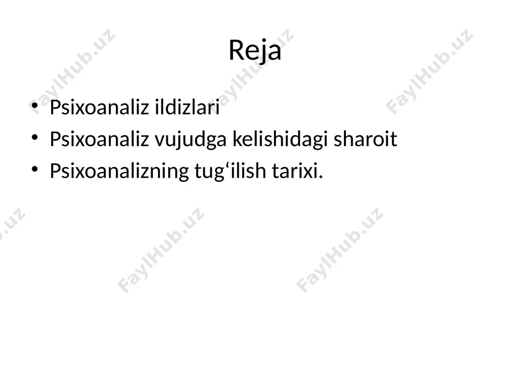 nevropatologiya sohasida erishilgan yutuqlarga qaramasdan, freyd asаbiy kasalliklar sababi va ularning tabiati hozirgi kunda sana bo‘lib qolayotganini tan olishga majbur bo‘ldi. parijdagi salpetrier shifoxonasida 1885-1886 yillarda mashhur j. sharkoning olti oylik stajirovkasi freydning fikriga bir narsa kiritdi. sharkodan isterik hodisalarning qonuniyligi, jarohat sabablari va tegishli kasalliklarning psixik tabiati, so‘z siyosati va gipnotik ta’sir to‘g‘risidagi g‘oyalar ta’kidlandi. gipnoz yordamida simptomlarning sabablarini aniqlash usuli freyd y. breyer tomonidan. 1880-1882 yillarda breyer isteriya bilan og'rigan bemorni davoladi. psixoanalitik adabiyotlardan "anna o. ishi" nomi bilan tanilgan bu holat diqqatga sazovordir, chunki breyer birinchi marta o'z bemorini davolashda gipnozga asoslangan yangi usulni qo'llagan. boshqa narsalar qatorida, bu usul gipnoz yordamida yosh qizda nevrotik alomatlar paydo bo'lishining kelib chiqishini aniqlashni o'z ichiga olgan. breyer yangi usulni "katartik"deb atadi. bu nom qadimgi yunoncha "katarsis" (poklanish) so'zidan kelib chiqqan va aristotelga borib taqaladi, u dramatik san'at jarayonida sahnada sodir bo'layotgan dramatik voqealarga hamdardlik tufayli odamda ruhiy poklanish bo'lishi …