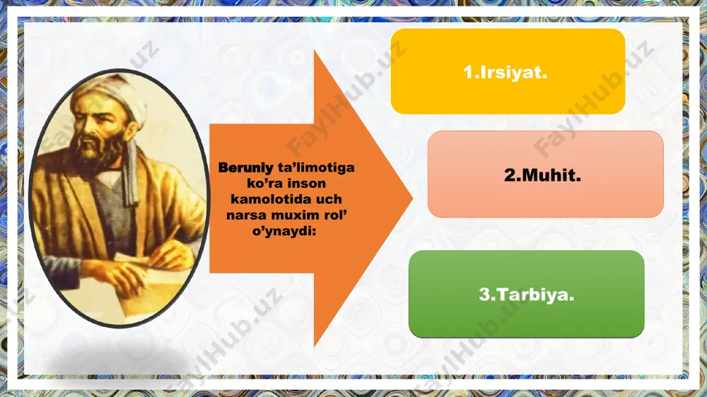 sifatiga nisbatan belgilanadigan talablar majmui; ta’lim-tarbiya jarayoni ishtirokchilari — ta’lim oluvchilar, voyaga yetmagan ta’lim oluvchilarning ota-onalari yoki boshqa qonuniy vakillari, pedagog xodimlar;