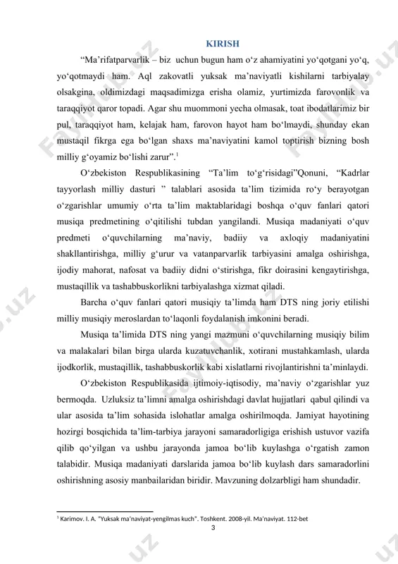 ksiz pedagogik ta’lim konsepsiyasi», «umumta’lim maktablarining musiqa ta’lim-tarbiya konsepsiyasi», «ta’lim to‘g‘risida» qonun singari muhim ilmiy va rasmiy pedagogik hujjatlarning e’lon qilinishi, zamonaviy o‘qituvchi shaxsi va uning kasbiy sifatlari tavsifnomasini ishlab chiqishga, uni tayyorlash va shakllantirish jarayoniga yangicha yondashishni taqozo qilmoqda. musiqa janrlari ichida eng “demokratik va ommaviy xususiyatga” ega bo‘lgan tur — bu xor san’atidir. u kishilarimizning kundalik hayoti bilan chambarchas bog‘liq bo‘lib, ularni g‘oyaviy-estetik jihatdan tarbiyalaydi. mashhur musiqa nazariyotchisi, faylasuf, bastakor va musiqa madaniyati shakllanish davrining asoschilaridan biri b. asafyev fikricha, xor san’ati musiqani tushuna bilish vositasidir. jamoa bo‘lib kuylash ommani «estetik ruhda tarbiyalash bilan birga, kishilarni xalq qo‘shiqlari ijodiyoti durdonalari, o‘zbek, rus va chet el klassik vokal-xor asarlari namunalari bilan tanishtiradi, ularning ma’naviy dunyosini boyitadi. jamoa bo‘lib kuylash ommani musiqaviy tarbiyalashda kishilarni loqayd eshituvchi emas, balki faol qatnashchilarga aylantiradi. ba’zi bir ijtimoiy kuzatishlarga qaraganda, havaskorlik xor kollektivlarida astoydil qatnashgan kishilar hayotda ham, ishlab chiqarishda ham serg‘ayrat bo‘ladilar. xor …