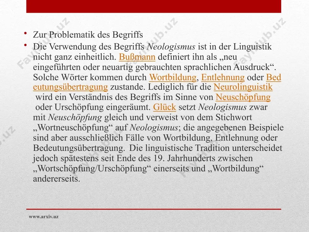 ein ausdruck mit ursprünglich positivem sinnbezug erhält eine neue, pejorative bedeutung und findet als politisch-ideologischer kampfbegriff gegen verschiedene sprachliche konventionenund verhaltensweisen verwendung. beispiele dafür sind gutmensch oder politische korrektheit. www.arxiv.uz www.arxiv.uz der traum des architekten von thomas cole, 1840: eine historistische vision mit ägyptischer, griechischer, römischer und gotischer phantasiearchitektur www.arxiv.uz der ausdruck historismus bezeichnet in der stilgeschichte ein im 19. jahrhundert verbreitetes und teilweise noch ins 20. jahrhundert nachwirkendes phänomen, bei dem man – vor allem in der architektur – auf ältere stilrichtungen zurückgriff und diese teilweise kombinierte. stilistische unterarten sind u. a. die neoromanik, neogotik, neorenaissance und der neobarock. in seiner spätphase entstand parallel der jugendstil, den der historismus teilweise beeinflusste. eine gegenbewegung entstand zu beginn des 20. jahrhunderts mit der reformarchitektur, die später in die klassische moderne mündete. die prägendste zeit für den historismus erstreckte sich von ca. 1850 bis 1914. doch auch später wirkten historistische motive nach, …