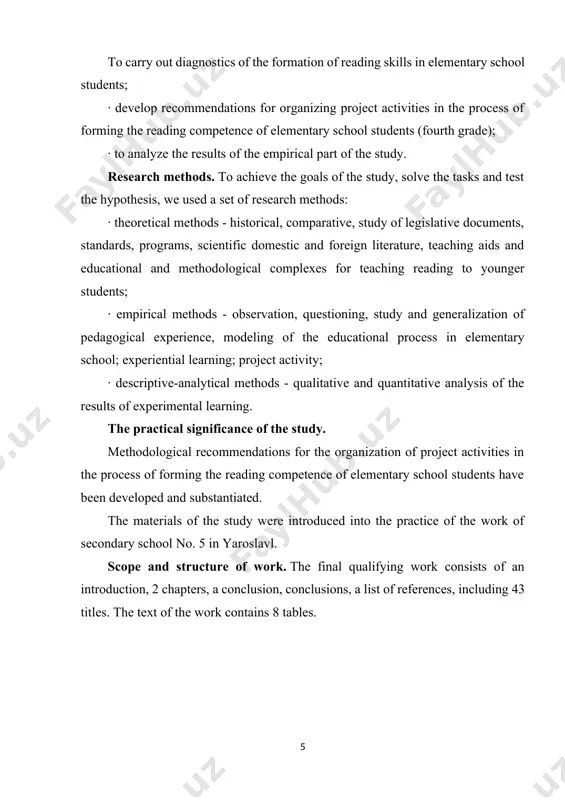 the topic, establishing links, predicting content. the student considers the structure of the text and tries to predict events. the third level is performance. when reading, the student performs semantic processing of the text using various actions: marks the text, emphasizes important thoughts, determines a personal attitude to events, characters. the result of working with the text is its understanding. so, the subject of speech activity is thought, and the result is its understanding. the process of reading includes two sides: technical and semantic [18]. the technical side includes: the way of reading, the pace (speed) of reading, the dynamics (increase) of reading speed, the correctness of reading. semantic includes expressiveness and understanding (consciousness). the main thing is to understand and realize what is read, because the child learns to read in order to learn something new. the technical side obeys and serves the first. but in order to use …