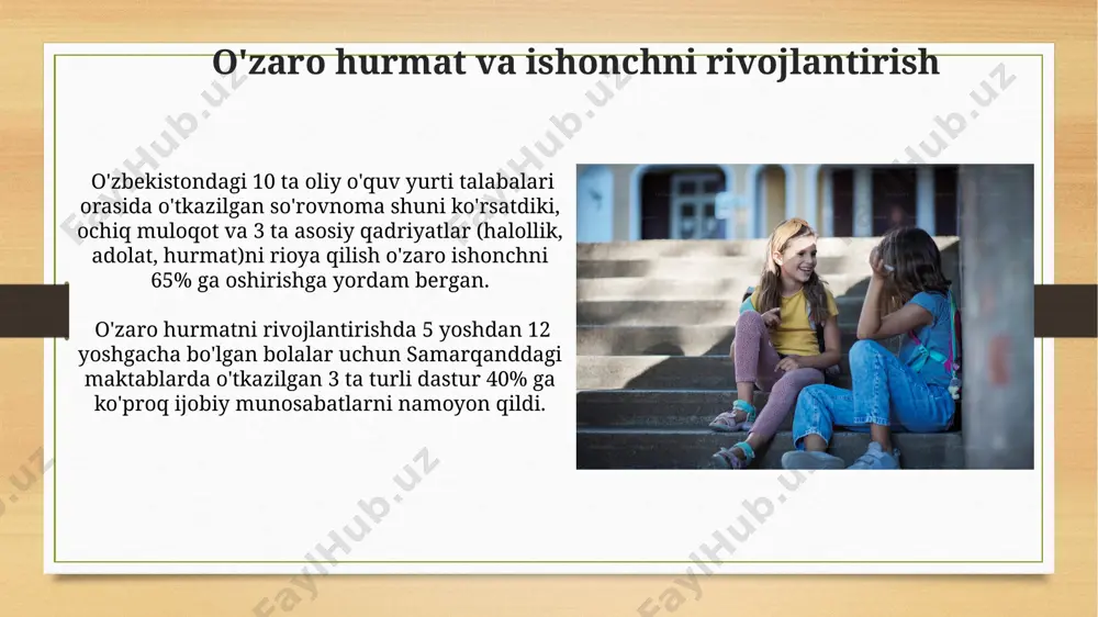 ma’naviy-qadriyatlar vositasida o‘quvchilarda do‘stlikni tarbiyalash - Page 3