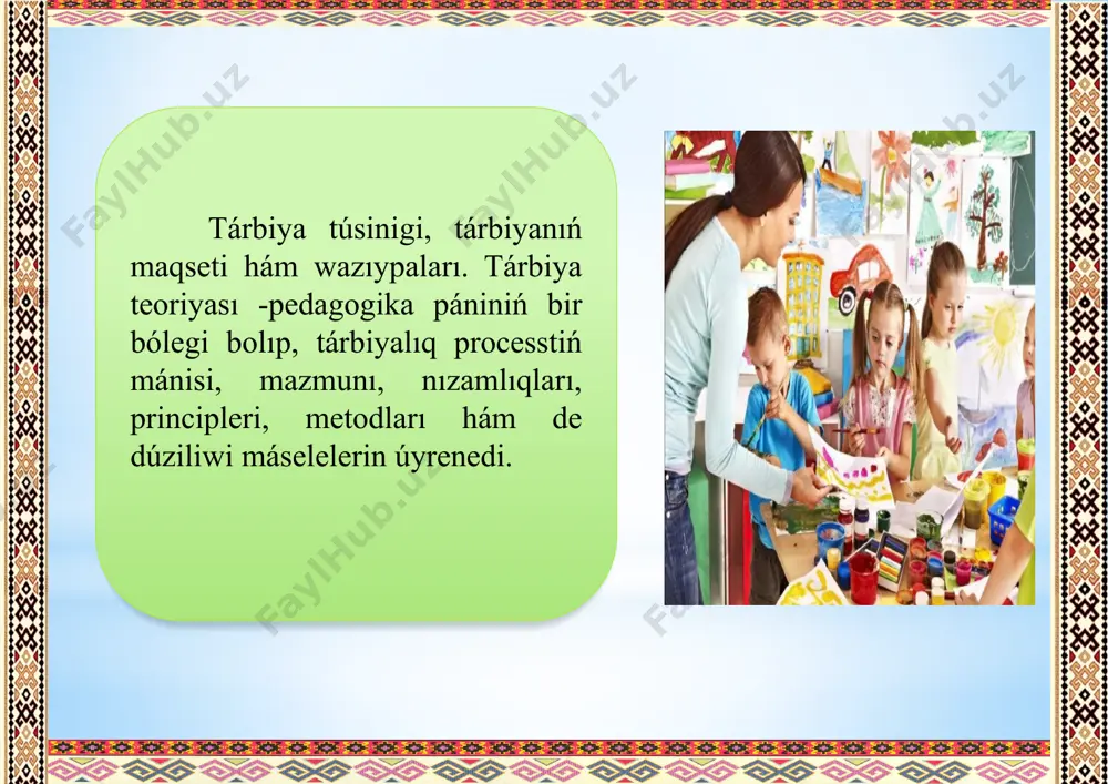 tárbiya páni mazmunı, mánisi - Page 3