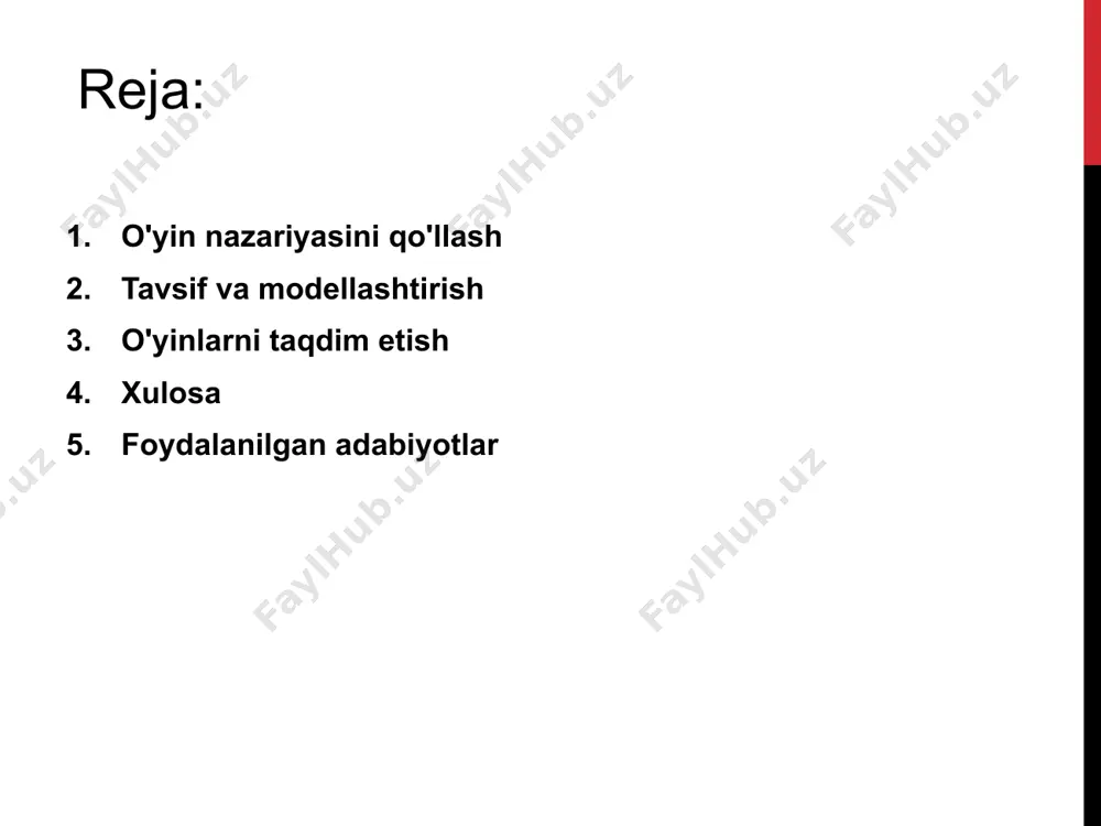 virlash uchun ishlatilganxx asrning 30-yillarida (garchi dajecharlz darvin, o'yin nazariyasi g'oyalaridan rasmiy asoslarsiz foydalangan). ronald fisherning ishida "o'yin nazariyasi" atamasi ko'rinmaydi. shunga qaramay, ish asosan o'yin-nazariy tahlilga muvofiq amalga oshirildi. iqtisodiyotda ishlab chiqilgan ishlanmalar jon maynard smit tomonidan “evolyutsiya va o'yin nazariyasi"kitobida qo'llanilgan. o'yin nazariyasi nafaqat xatti-harakatlarni bashorat qilish va tushuntirish uchun ishlatiladi; axloqiy yoki mos yozuvlar xatti-harakatlari nazariyalarini ishlab chiqish uchun o'yin nazariyasidan foydalanishga urinishlar qilingan. o'yin nazariyasi dastlab inson populyatsiyalarining xatti-harakatlarini tavsiflash va modellashtirish uchun ishlatilgan. ba'zi tadqiqotchilarning fikriga ko'ra, tegishli o'yinlarda muvozanatni aniqlash orqali ular haqiqiy qarama-qarshilik sharoitida inson populyatsiyalarining xatti-harakatlarini bashorat qilishlari mumkin. o'yin nazariyasiga bunday yondashuv so'nggi paytlarda bir necha sabablarga ko'ra tanqid qilinmoqda. birinchidan, modellashtirishda ishlatiladigan taxminlar ko'pincha haqiqiy hayotda buziladi. tadqiqotchilar o'yinchilar o'zlarining umumiy foydalarini maksimal darajada oshiradigan xatti-harakatlarni tanlaydilar deb taxmin qilishlari mumkin (iqtisodiy shaxs modeli), ammo amalda odamlarning xatti-harakatlari ko'pincha bu asosga mos kelmaydi. ushbu hodisa uchun juda ko'p tushuntirishlar mavjud …