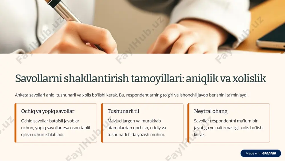 ni saqlash siyosatini ishlab chiqish. dasturlarni yaratish aholining ehtiyojlariga mos keladigan sog'liqni saqlash dasturlarini amalga oshirish. taraqqiyotni kuzatish amalga oshirilgan chora-tadbirlarning samaradorligini baholash va kerak bo'lganda tuzatishlar kiritish. https://gamma.app/?utm_source=made-with-gamma
