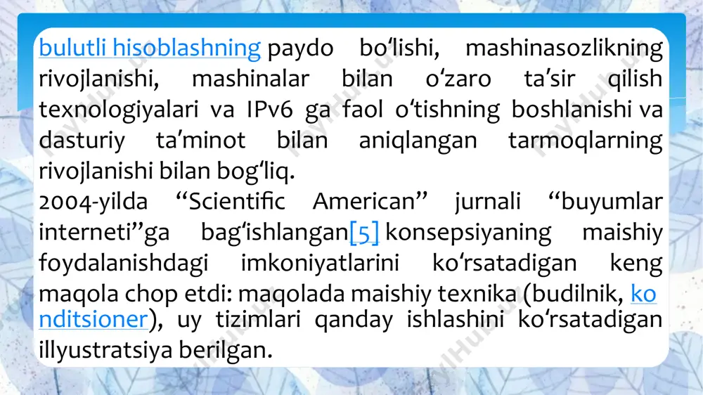 buyumlar va iotning rivojlanishi - Page 5