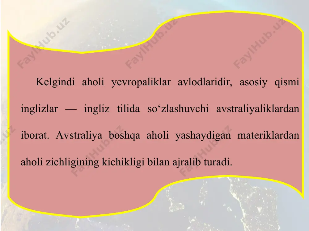 materik aholisi va uning tabiatga ta'siri (avstraliya) 6-sinf - Page 4