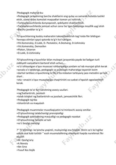 pedagogik mahorat — PDF