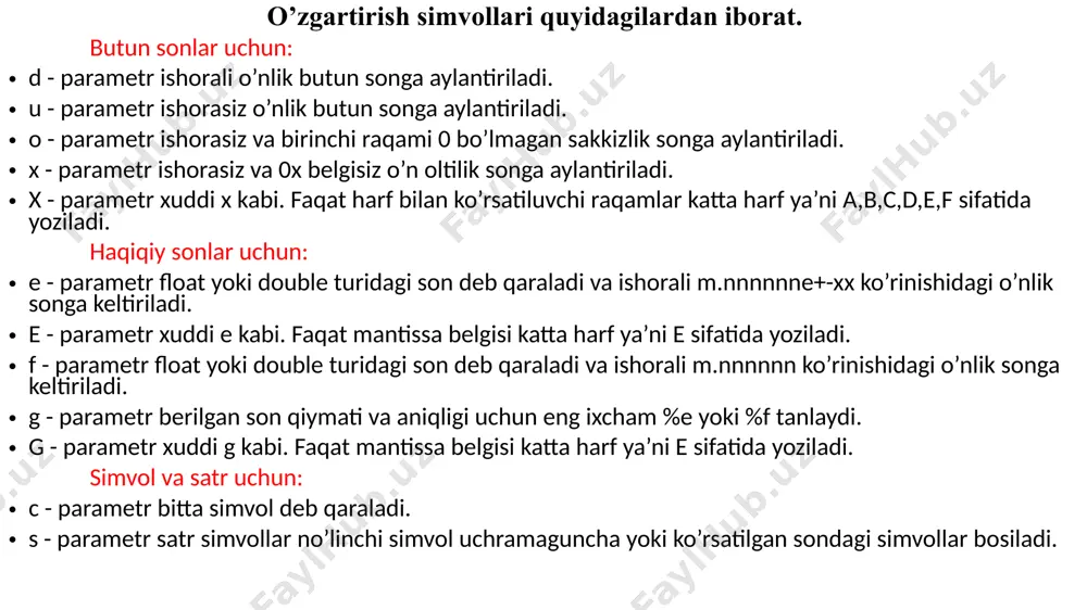 c++ dakiritishchiqarish operatorlari va arifmetik amallar - Page 4
