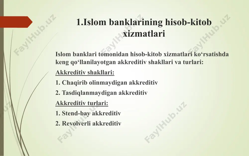 islom banklarining xizmatlari, hisob-kitob va ichki operatsiyalari - Page 3
