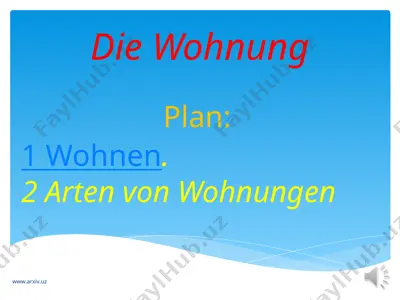 die wohnung — PPT