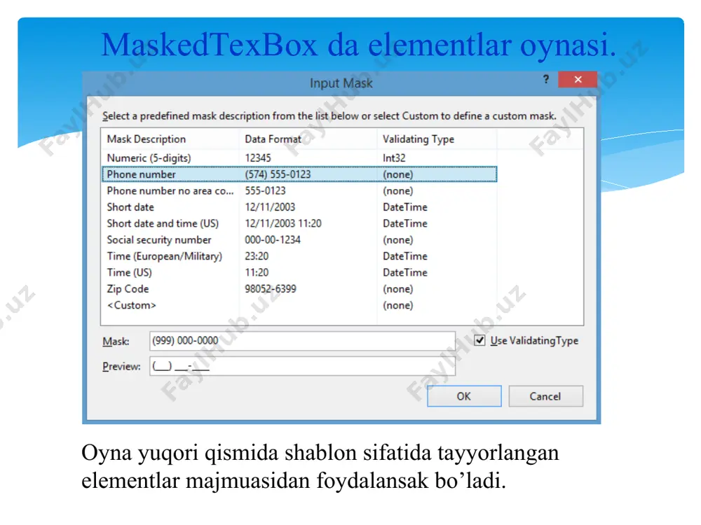 maskedtextbox komponentasi - Page 5
