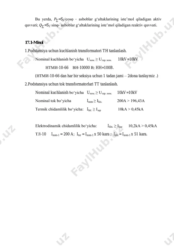 o‘lchov tok transformatorlarni hisoblash va tanlash - Page 4