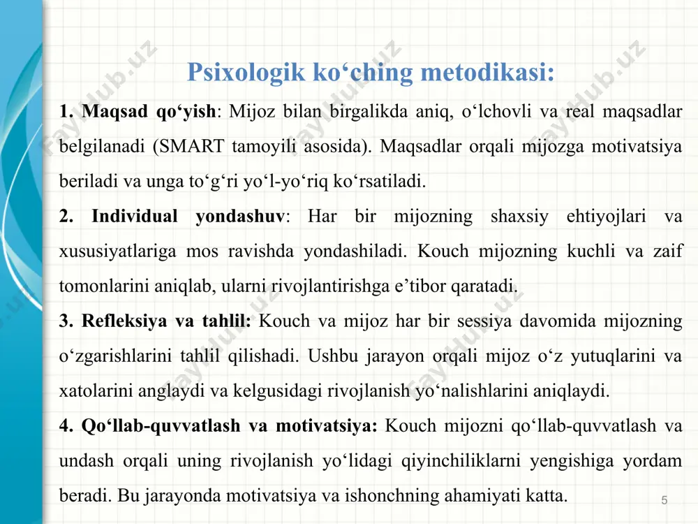psixologik ko‘ching metodikasi - Page 5