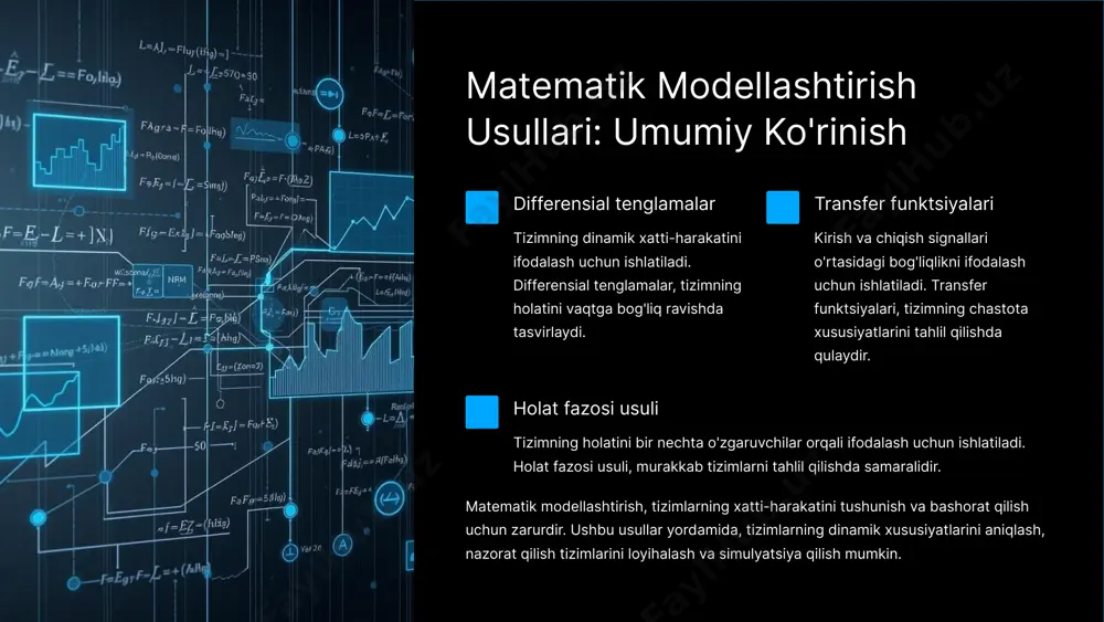 elektromexanik tizimlarning matematik modeli - Page 5