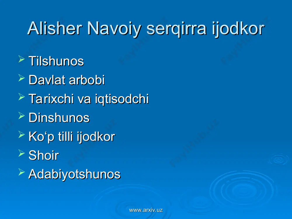 alisher navoiy hayoti va ijodi mavzusida 1 soatlik multimedia - Page 5
