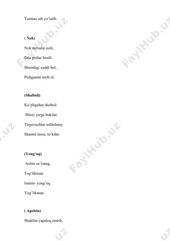 rni yana bir bor ona tabiatni asrashga, uning go’zalligidan bahramand bo’lishga chorlab qolamiz.(musiqa sadolari ostida tadbir yakunlanadi). izoh "hosil bayrami"ni xalqimiz qadim zamonlardan beri kuz faslida yig'im-terim ishlari paytida o'tkazib kelganlar. bu bayramda dehqonlar, bog'bonlar, chorvadorlar, miroblar, cho'ponlar bilan birga usta hunarmandlar, kosiblar, kulollar hattoki savdogarlar, ilmu fan ulamolari ham ishtirok etganlar. chunki, yillik hosilning mo'l-ko'l bo'lishi barchaning dasturxoni to'kin, ro'zg'ori but, kasbu korida qut-baraka bo'lishining muhim omili sanalgan. oradan qancha vaqt o'tishiga qaramay bu bayram tobora sayqallanib, hanuz nishonlanib kelinadi. barcha davrlarda ham tabiat ne'matlariga shukronalik, xalqimiz dasturxonining to'kin bo'lishini ta'minlaydigan mirishkor bog'bonu zahmatkash bobodehqonlarga hurmat bu bayramda o'z aksini topgan.