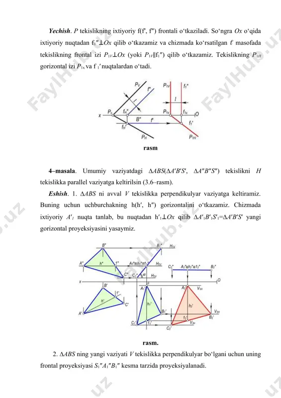 riya. toshkent, «o‘zbekiston», 2006. 3. a.n. valiyev. perspektiva. toshkent, «tdpu rizografi», 2006. 4. sh.k. murodov va boshqalar. chizma geometriya kursi. toshkent, «o‘qituvchi», 1988. 5. r.q. ismatullaev. chizma geometriya. toshkent, 2005. 6. i. raxmonov. perspektiva. toshkent, «o‘qituvchi», 1993. 7. r.x. xorunov. chizma geometriya kursi. toshkent, «o‘qtuvchi», 4-nashri, 1997. 8. r.x. xorunov, a. akbarov. chizma geometriyadan masalalar va ularni echish usullari. 2-nashri, «o‘qituvchi», 1995.