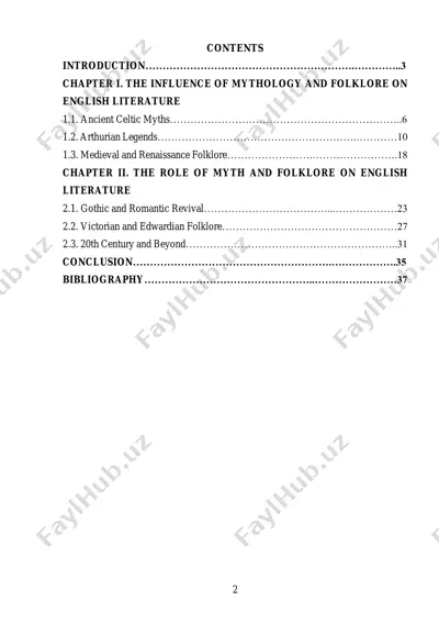 myth and folklore in british literary tradition — PDF