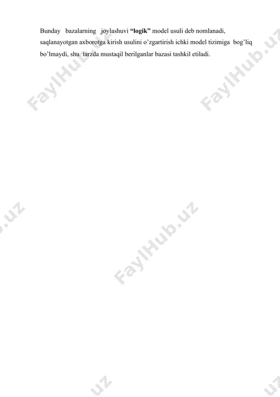 berilganlar bazalarini tashkil qilish va boshqarish tizimi - Page 5