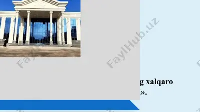 banklarning xalqaro operatsiyalari — PPTX