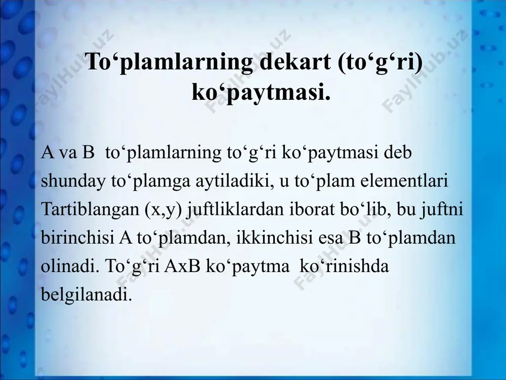 to`plamlarning dekart ko’paytmasi - Page 3