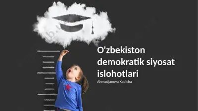 o'zbekiston demokratik siyosat islohotlari — PPTX