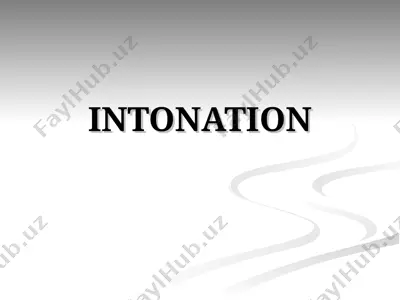 intonatsiya — PPT