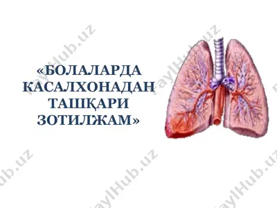 болаларда касалхонадан ташқари зотилжам — PPTX