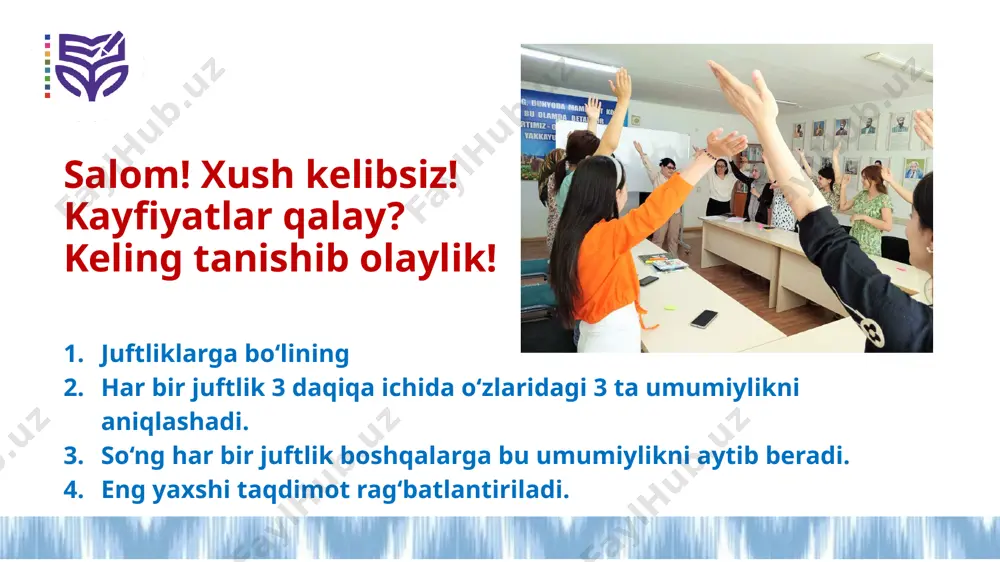 yyor emasligi darsliklarning o‘z vaqtida yetkazib berilmayotganligi metodik kun, krk va krs mashg‘ulotlari samarasining yetarli bo‘lmayotganligi maqsadlar ushbu mashg‘ulotda davomida siz: yangi darslik, mashq daftari va oʻqituvchilar uchun metodik qo‘llanmalar sharhi bilan tanishasiz yangi oʻquv metodik majmualarni ta’lim jarayoniga joriy etish va ulardan foydalanish bo‘yicha tegishli tavsiyalarni olasiz yangi o‘quv yilida fan oldida turgan eng dolzarb muammolarning yechimlari bo‘yicha maslahatlar olasiz 9 fanning o‘quv maqsadlari deganda nimani tushunasiz? darslarni rejalashtirishda o‘quv maqsadlarini bilish yoki uni aniqlab olish qanchalik muhim? o‘quv maqsadlari — bu o‘quv dasturining markaziy elementi bo‘lib, o‘quvchilarda qanday bilim, ko‘nikma, kompetensiya va qadriyatlar shakllanishi kerakligini belgilaydi. matematika faniga oid o‘quv maqsadlari — bu o‘quvchilar matematika fanini o‘rganish jarayonida egallashi kerak bo‘lgan matematik tushunchalar, ko‘nikmalar, fikrlash jarayonlari va qadriyatlar bo‘yicha keng qamrovli ta’limiy kutilmalarni ifodalaydi. manba: unesco-ibe, what makes a quality curriculum?, 2017. o‘quv maqsadlarining kodlanishi fanni o‘rganish sohasi fanni o‘rganish kichik sohasi kodi sonlar va amallar natural sonlar …