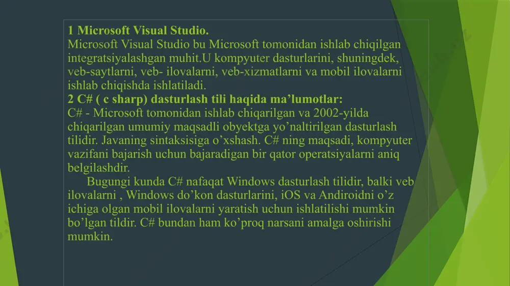 contextmenustrip komponenti yordamida dasturlar yaratish kursi - Page 5