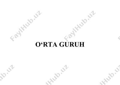 iyun. birinchi hafta - baxtli bolalik — DOCX