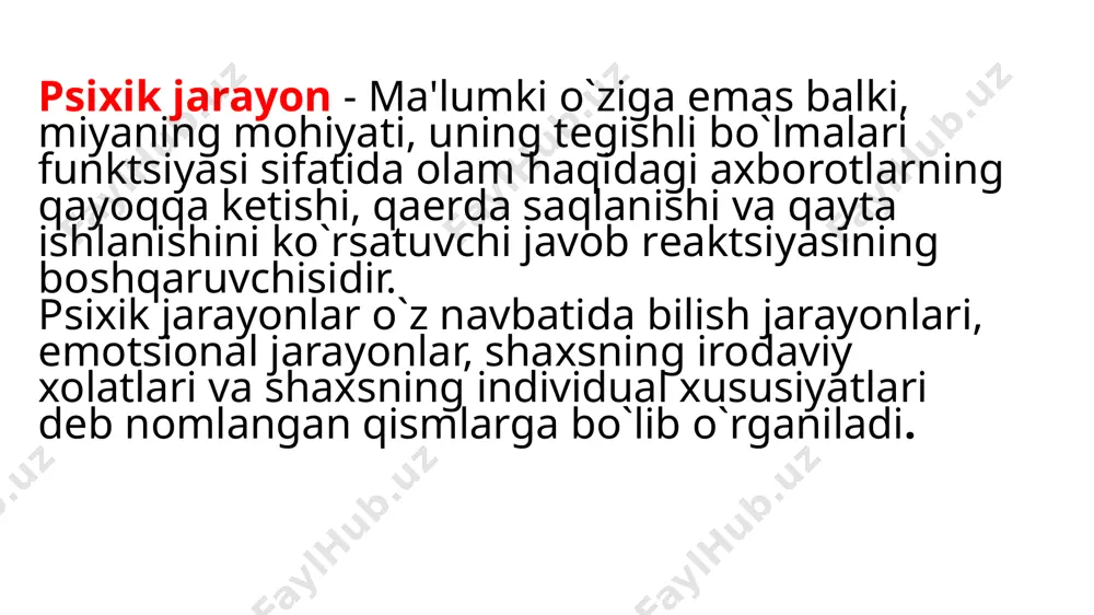 i guruhi assotsiativ nazariya deb yuritiladi. bu nazariyaga kora, muayyan psixik hosilalar ongda bir vaqtning ozida yoki bevosita birin-ketin paydo bolsa, u holdahosilalar ortasida assotsiativ boglanishlar tarkib topadi va bu boglanishlarni biron bir qismi takroran paydo bolishi ongda uning barcha elementlari muqarrar ravishda gavdalanishiga olib keladi.. image1.png image2.png image3.jpg image4.png image5.jpg image6.jpg image7.jpg image8.jpeg image9.jpeg image10.jpeg image11.jpeg /docprops/thumbnail.jpeg
