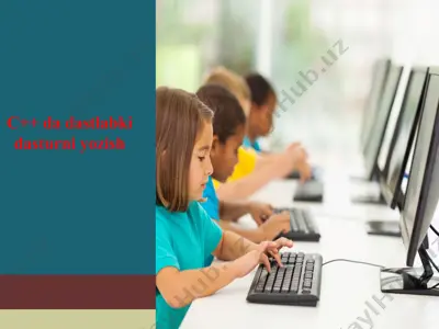 c++ da dastlabki dasturni yozish — PPT