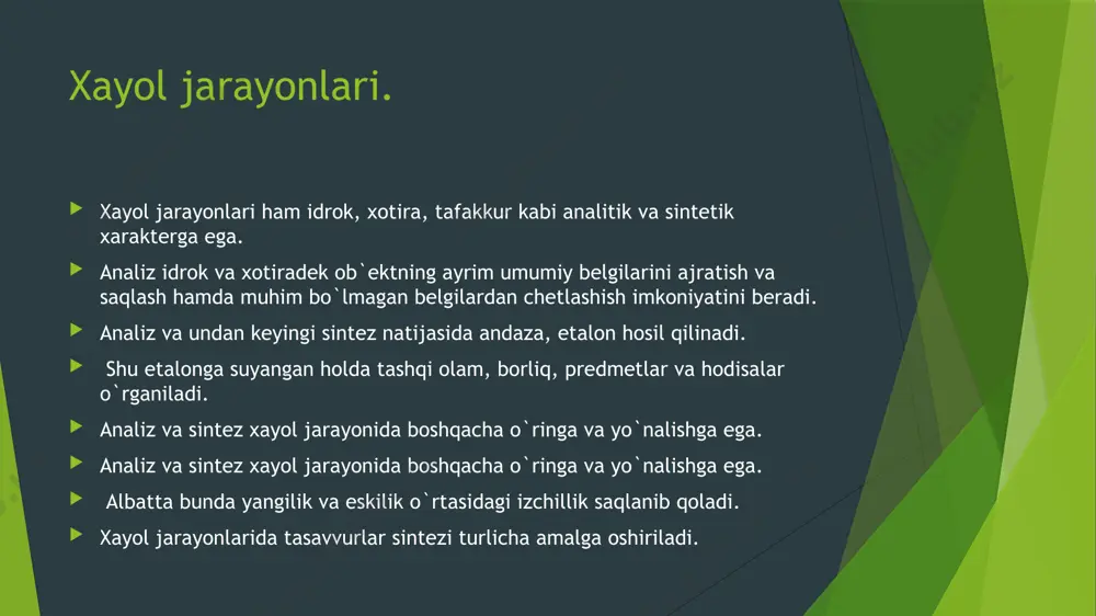 xayol jarayonlari va uning turlari - Page 4