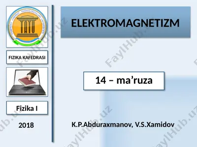 elektromagnetizm — PPTX