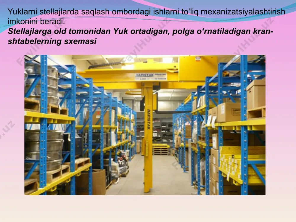 ombor ishlarining mexanizasiyasi va avtomatlashtirish - Page 4