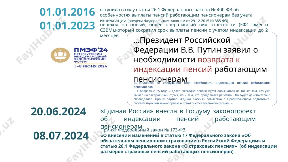 енсии в полном объеме по уровню фактической инфляции: повышается вся пенсия целиком – страховая и фиксированная части пенсии с 1 апреля — индексация стоимости индивидуального пенсионного коэффициента (ипк): повышается только страховая часть пенсии с 1 апреля – индексация социальных (государственных) пенсий по уровню фактической инфляции с августа ежегодная корректировка размеров страховых пенсий работающих пенсионеров за счет страховых взносови 7 размер надбавки на уход увеличивается на соответствующий районный коэффициент, устанавливаемый правительством рф в зависимости от района (местности) проживания. надбавка будет ежегодно индексироваться вместе с пенсией реализация права на надбавку за уход: надбавка за уход к пенсиям 80-летних граждан и инвалидов i группы сейчас с 01.01.2025 автоматическое назначение надбавки в размере 1560 руб. к пенсиям граждан, которые являются инвалидами i группы или достигли возраста 80 лет. процедура установления надбавки – беззаявительная, автоматическая. надбавка входит в состав пенсии сегодня выплаты в размере 1560 руб. получают граждане, которые ухаживают за инвалидами i группы или …
