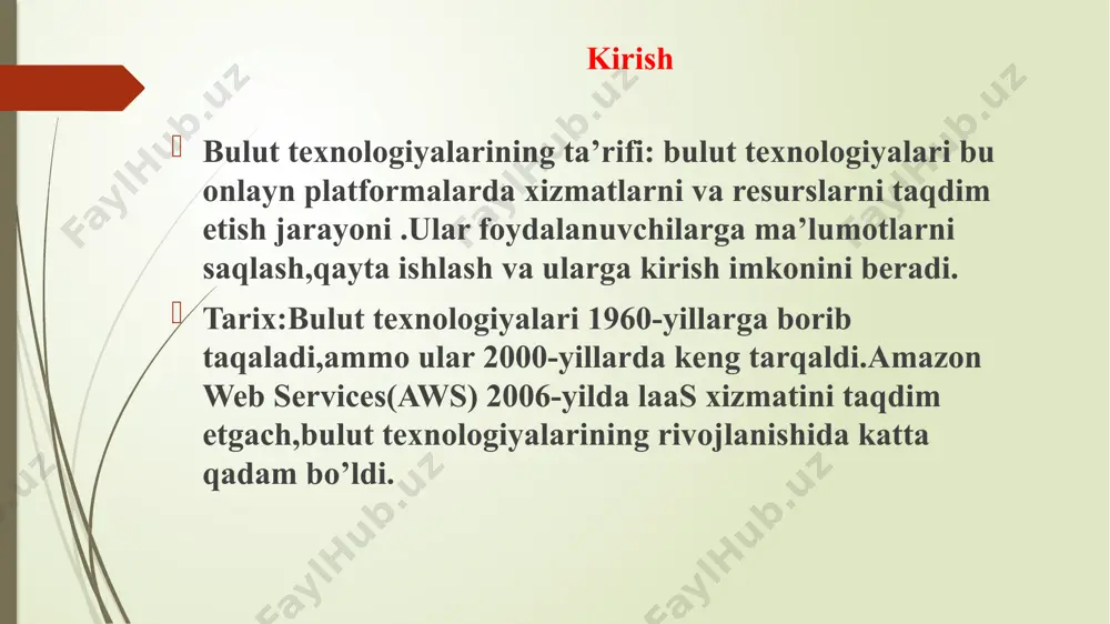 bulut(texnologiyalar) taqdimoti - Page 3