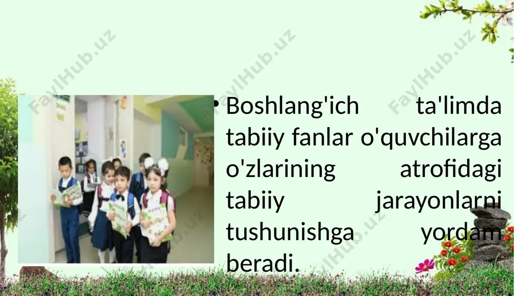 boshlang'ich maktablarda tabiiy fanlar fanining mazmuni, o'quv dasturining tahlili - Page 3