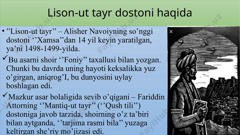 "lison-ut tayr" dostoni tahlili - Page 3