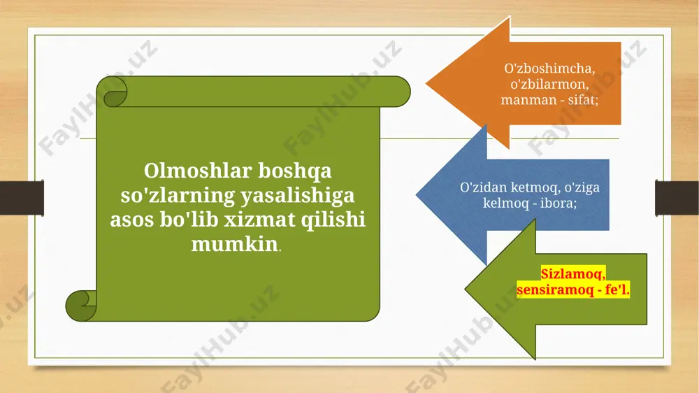 olmosh so’z turkumi, leksik grammatik xususiyati - Page 5