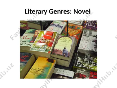 literary genres novel — PPT